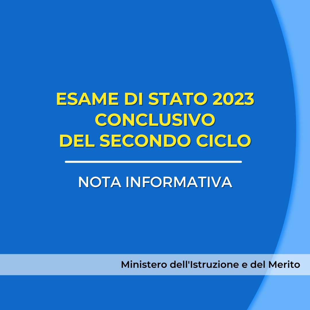 Ministero dell'istruzione e del merito: Ecco come si svolgeranno le prove  dell'Esame di Stato 2023 | INFO, il giornale dei Castelli Romani
